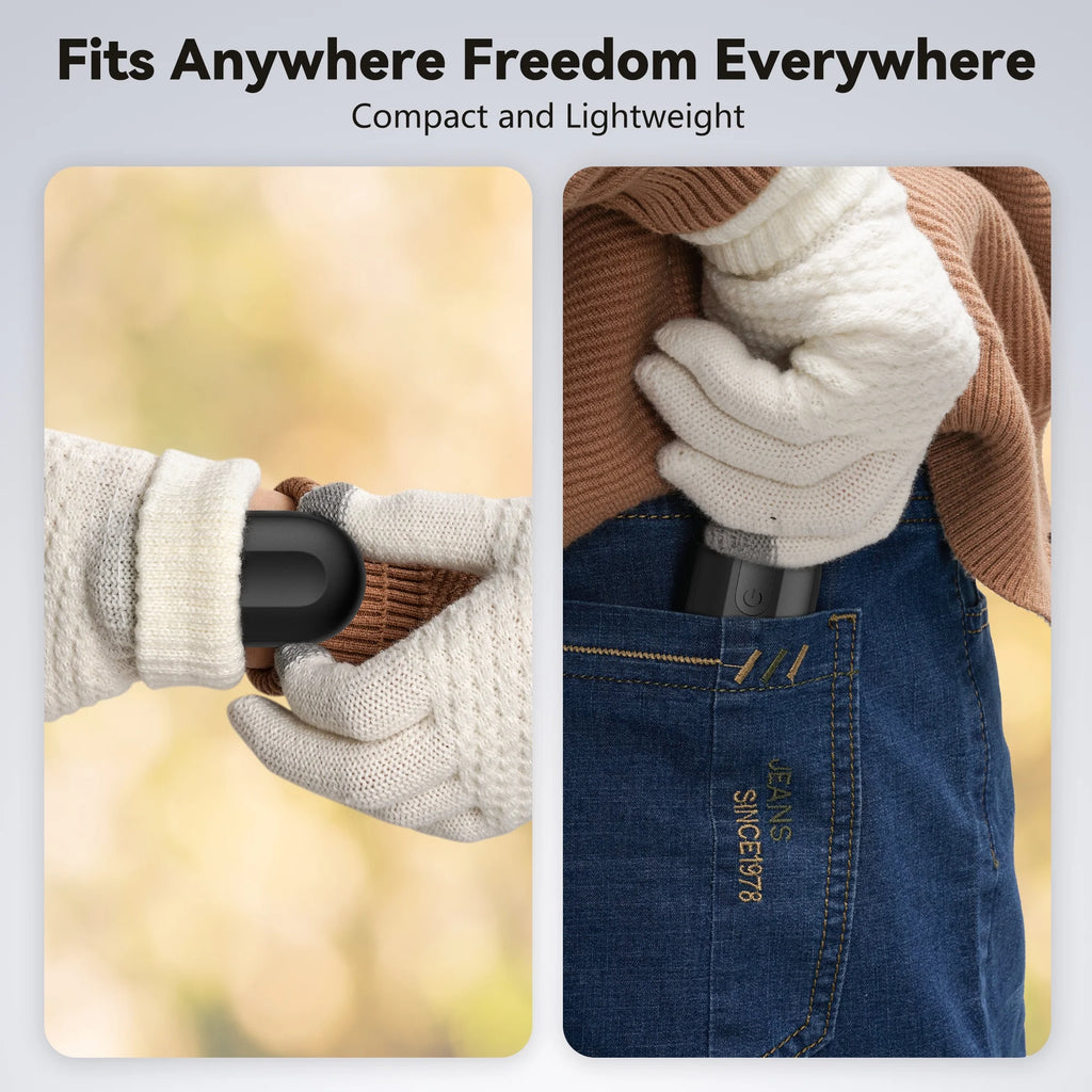 Hand Warmers Rechargeable - 2 Pack Electric Hand Warmers 4000Mah, 8 Hrs Warmth Dual-Sided Heating Max 140℉, Reusable Hand Warmers Pocket Heater for Raynauds, Hunting, Golf, Camping