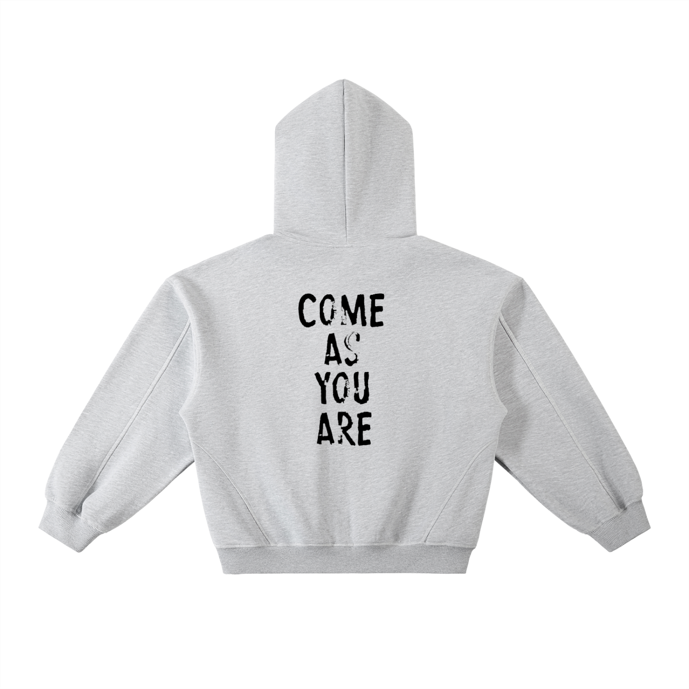 ASYOUARE. Contrast-Stitched Boxy Fleece Hoodie