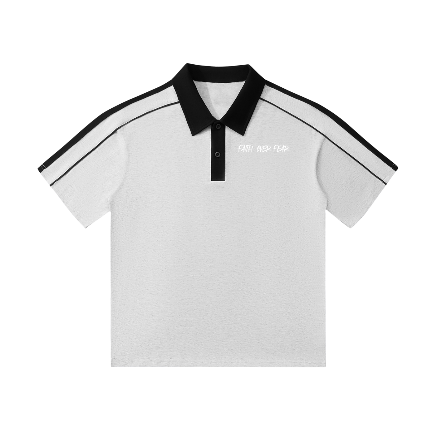 ASYOUARE. Collar Short-Sleeve Polo Shirt